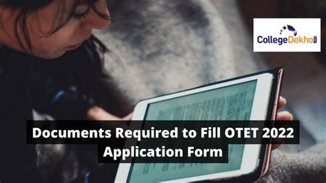 Documents Required to Fill OTET 2022 Application Form: Check Complete ...