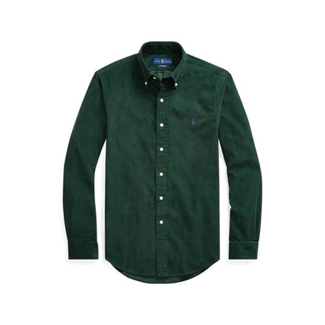 Slim Fit Corduroy Shirt for Men | Ralph Lauren® IN