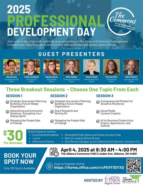 2025 Professional Development Day, 405 S Linden Ave, Alliance, OH 44601 ...