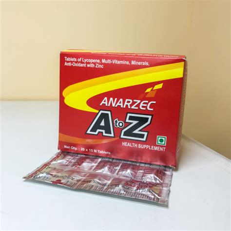 ANARZEC A TO Z TABLETS Necon Healthcare