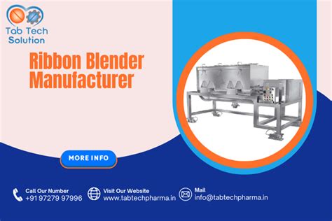 Ribbon Blender Manufacturer, Ribbon Blender Exporter India