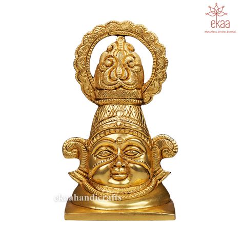 Brass Khatu Shyam Ji Statue – Ekaa Handicrafts