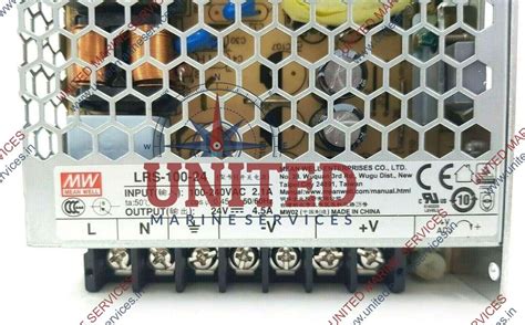 MEAN WELL LRS-100-24 SINGLE OUTPUT SWITCHING POWER SUPPLY LRS-100 ...