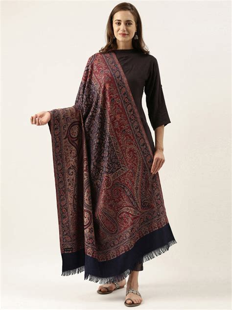 Women's Shahnaz Antique Jamawar Shawl (Size: 101 X 203 CM)