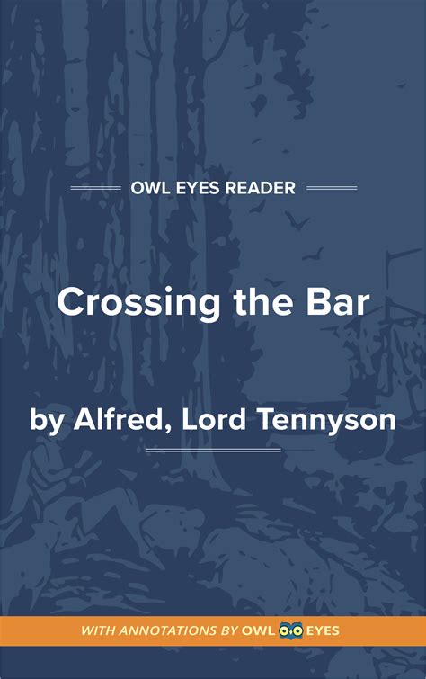 Literary Devices in Crossing the Bar - Owl Eyes