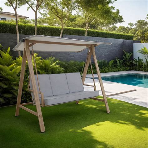 Amazonia 3 Seater Outdoor Porch Cushioned Swing | BJ's Wholesale Club