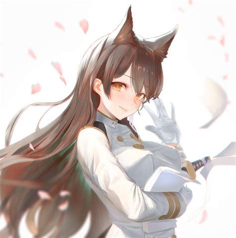 Pretty dog girl (kemonomimi) Atago [Artist: Mer] - Azur Lane - Waifu ...