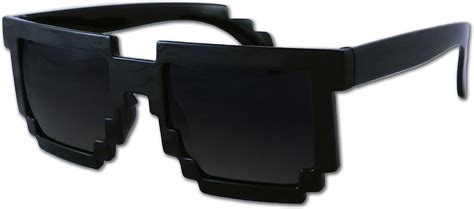 Buy 8-Bit Pixel Retro Computer Sun Glasses Nerd Sunglasses 8 Bit (Black ...