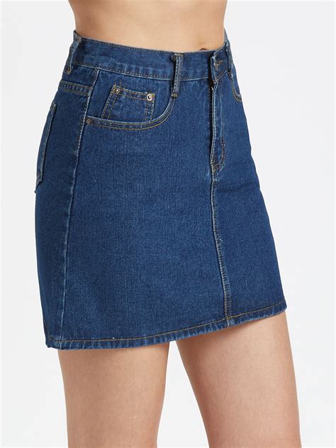 Ladies Blue Denim Skirts at Isabella Lansell blog