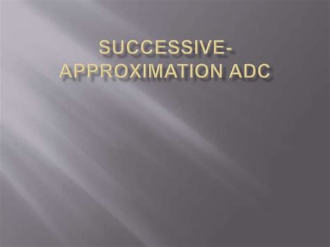 Image result for Successive Approximation Method ADC