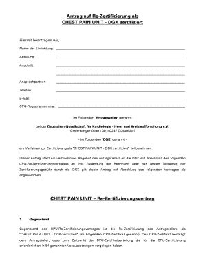 Fillable Online cpu dgk Antrag auf Re-Zertifizierung als CHEST PAIN ...