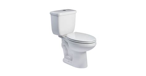 PROFLO PFADC212BWH 1.6/1.1 GPF Dual Flush Two-Piece Elongated Toilet ...