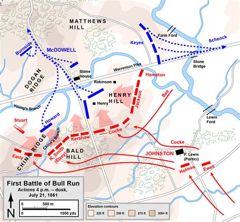 Civil War Battle Of Bull Run Map