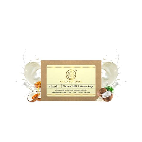 Khadi Natural Coconut Milk & Honey Soap 125gm