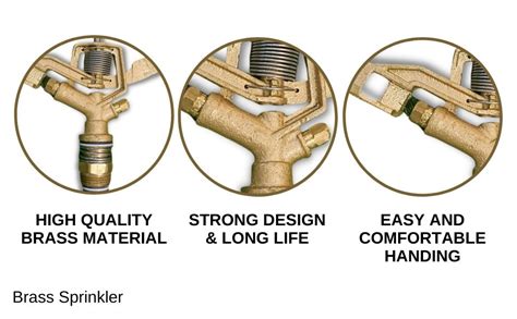 YUVCON Brass Sprinkler, Water Sprinkler for Gardening, Agriculture ...