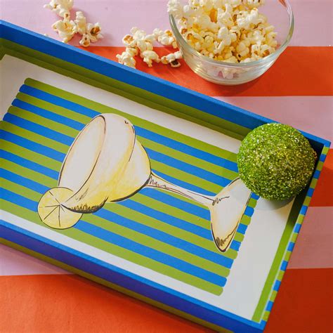 Sip & Serve- Playful Hand Painted Serving Tray – ARTSTORY