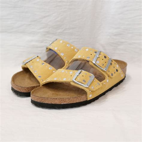 BIRKENSTOCK レディース アリゾナ リベットボーダー オーカー Arizona Rivet Border ochre 1029362 ...