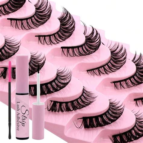 4 Pairs Magnetic Eyelashes With Applicator: Natural Look, Reusable, No ...