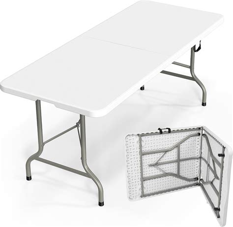 Bonnlo Folding Table 6ft, Portable Collapsible India | Ubuy