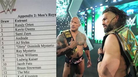 Royal Rumble 2025 Entrant List leaked - Did Men's Royal Rumble 2025 ...