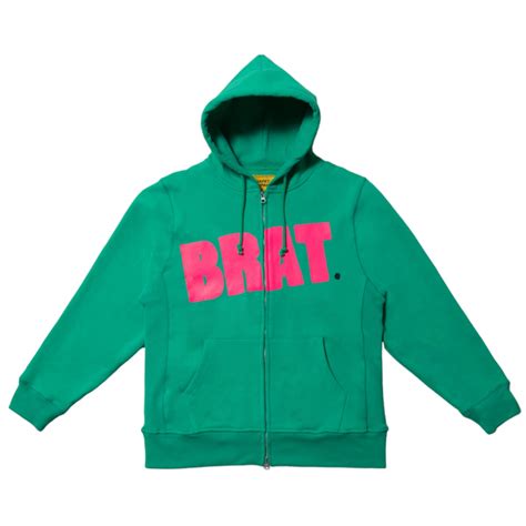 CARPET BRAT LOGO ZIP HOODIE Hulk Green | SL ONLINE SHOP