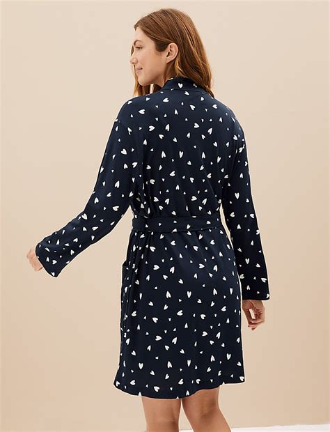 Buy Cotton Modal Dressing Gown at Marks & Spencer
