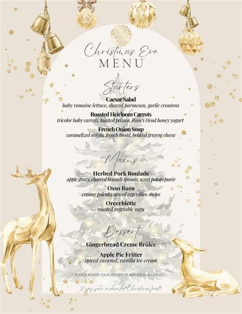 Christmas Eve Prix Fixe Menu , 108 Ram Island Drive Shelter Island, NY ...