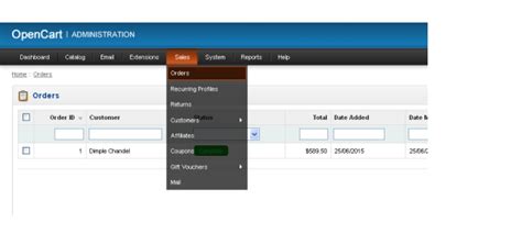 Opencart - Order status color 1.5.x