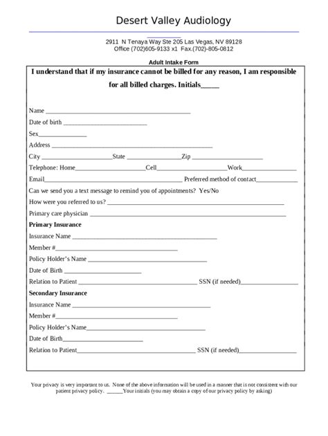 Adult-Intake-.doc Doc Template | pdfFiller