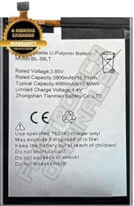 FLIPTRONICS ORIGINALS™ BL-39LT Battery for Tecno Spark 4 KC8 Camon 12 ...