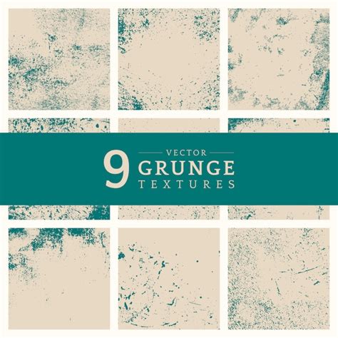 Beige grunge distressed texture set | Free Vector