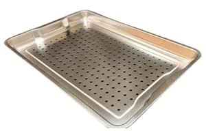 Buy Shoppers Hub PNQ SS 60x40cm Perforated Baking Tray with Ear Handle ...