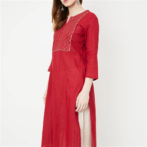 Buy Women Embroidered Straight Kurta Online at just Rs. 599.0 ...