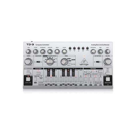 Behringer TD-3-SR Analog Bass Line Synthesizer with VCO, VCF, 16-Step ...