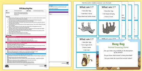 Animal Guessing Game Resource Pack - ESL Animals Resources