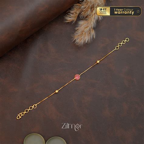 ZK1011389 - Gold Toned Stone Bracelet – Zilmor