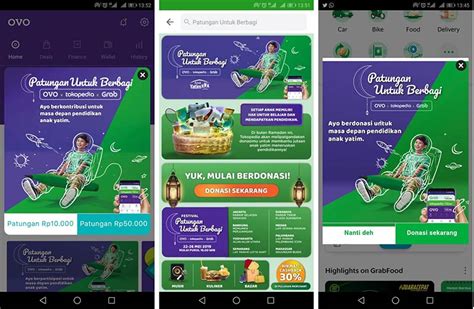 Beramal Lewat Ponsel, OVO, Tokopedia, Grab Luncurkan “Patungan Untuk ...