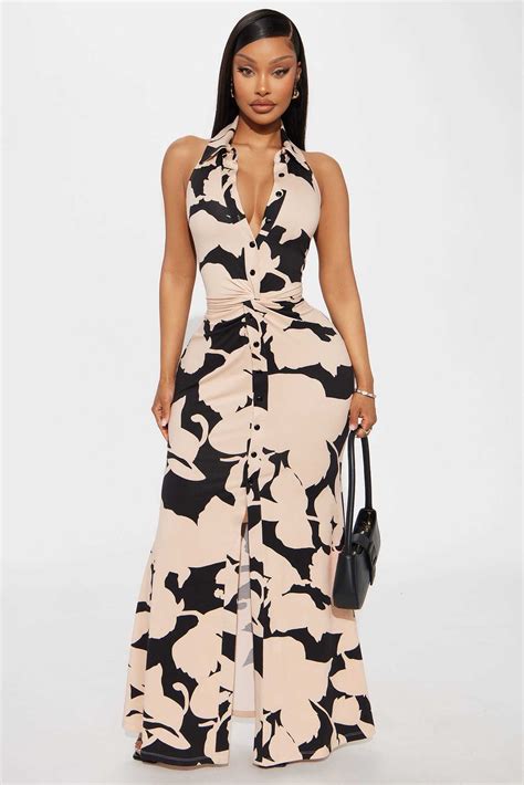 Isabelle Sleeveless Maxi Dress - Black/combo - Dresses For Women Online ...