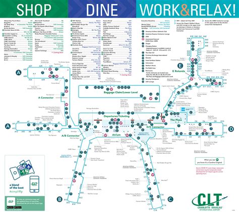 Charlotte Airport Terminal Map Check Out Charlotte Airport's New