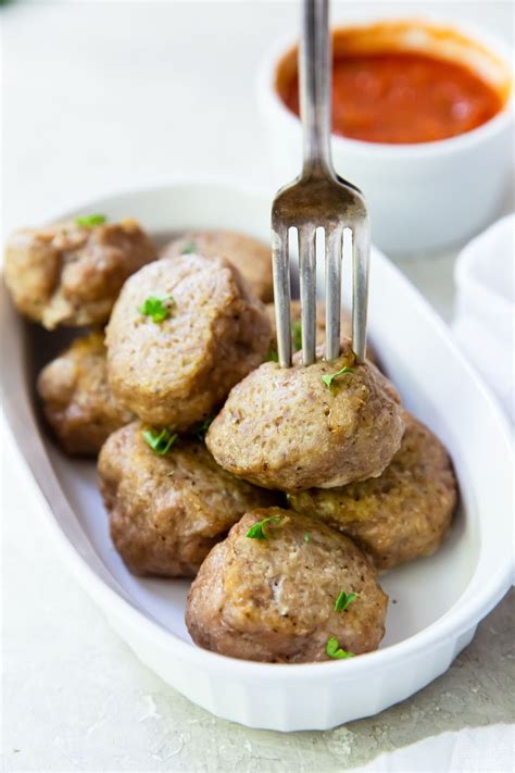 Baked Frozen Keto Turkey Meatballs - Lara Clevenger