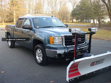 2009 Gmc Sierra 1500 4wd Crew Cab Sle 5. 3l V8 Blizzard Snow Plow