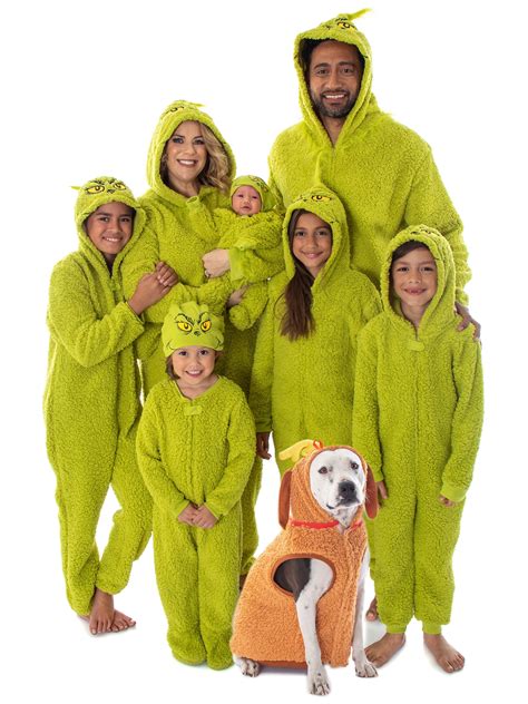 Buy Dr. Seuss The Grinch Matching Family Costume Pajama Sherpa Union ...