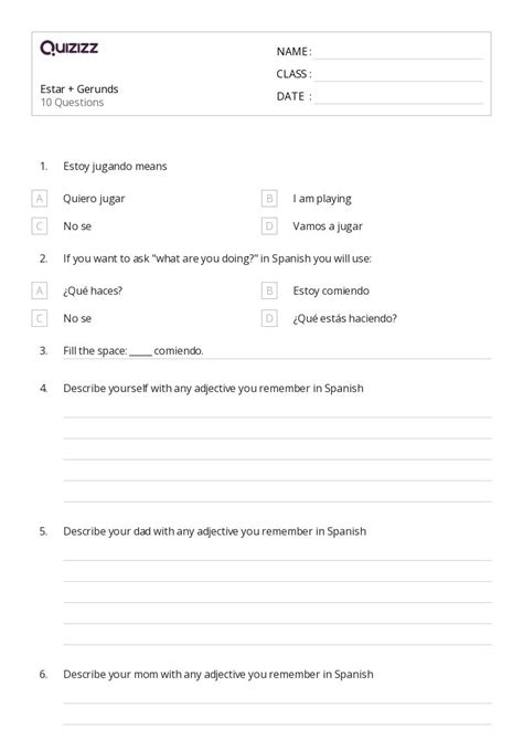 50+ Gerunds worksheets for 2nd Class on Quizizz | Free & Printable