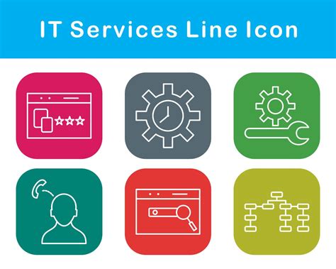 IT Services Vector Icon Set 20656966 Vector Art at Vecteezy