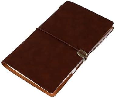 newestor Refillable Leather Journal Travelers Notebook - 8.5 x 4.5 ...
