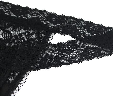 Buy QOENDN Womens Thong Cotton Sexy Lace Panties Pack Cheeky Seamless ...