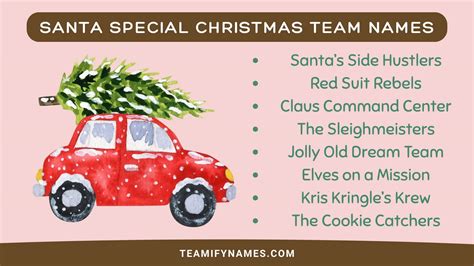 480+ Funny Christmas Team Names to Spread Holiday Cheer in 2025 ...