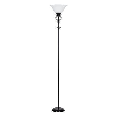 Mainstays Iron Scroll Floor Lamp - H LED Torchiere - Walmart.com