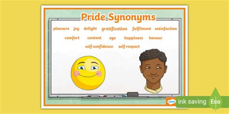 Pride Synonyms Word Mat (teacher made) - Twinkl