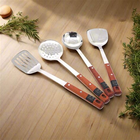 Stainless Steel Kitchen Tool Set | Set of 4 Cooking Essentials – Nyra ...